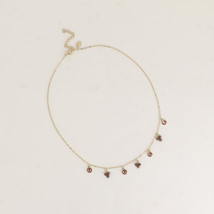 Soly necklace - natural stones and adorned with Swarovski crystals PP20
