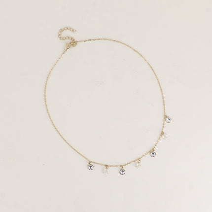 Soly necklace - natural stones and adorned with Swarovski crystals PP20