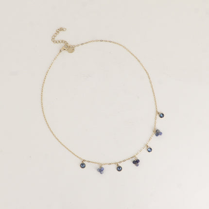 Soly necklace - natural stones and adorned with Swarovski crystals PP20