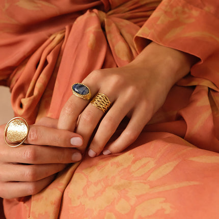 Kervallis ring - braided textured rings