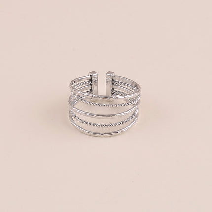 Bague - 5 anneaux texturés
