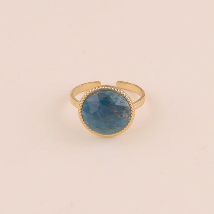 Bague - pierre naturelle ronde