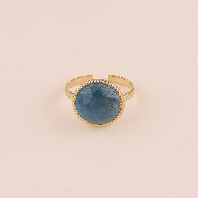 Bague - pierre naturelle ronde