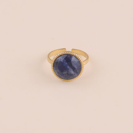 Bague - pierre naturelle ronde
