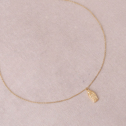 Collier - pendentif ovale la Madone