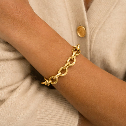 Bracelet - maillons effet brossé