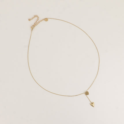 Collier Y - deux coeurs