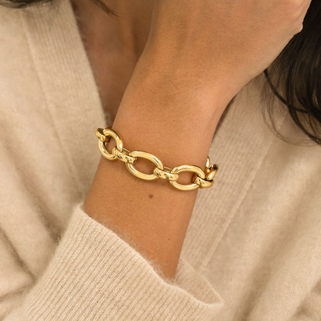 Bracelet - maillons ovales