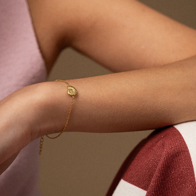 Bracelet Eolia - pendentif coquillage escargot
