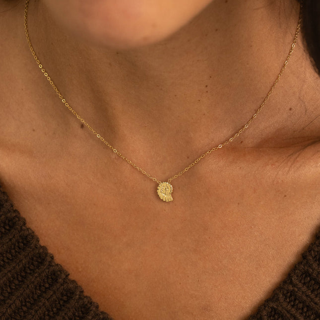 Collier - pendentif coquillage escargot