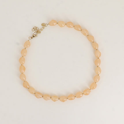 Collier sur câble - perles en résine