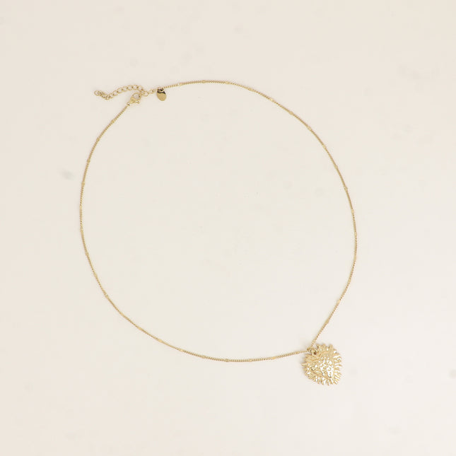 Collier - pendentif coeur flamboyant