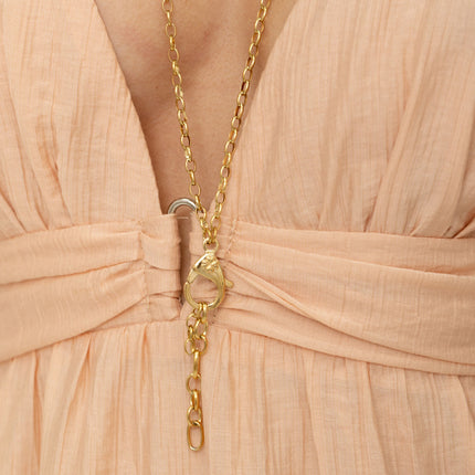 Y-necklace - dangling chains