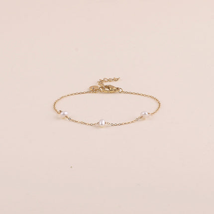 Bracelet - 3 perles d'eau douce