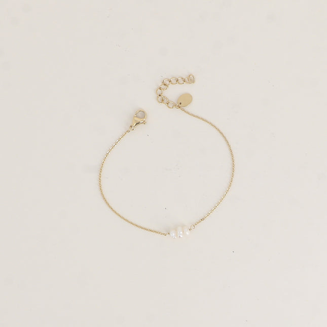 Bracelet - 3 perles d'eau douce