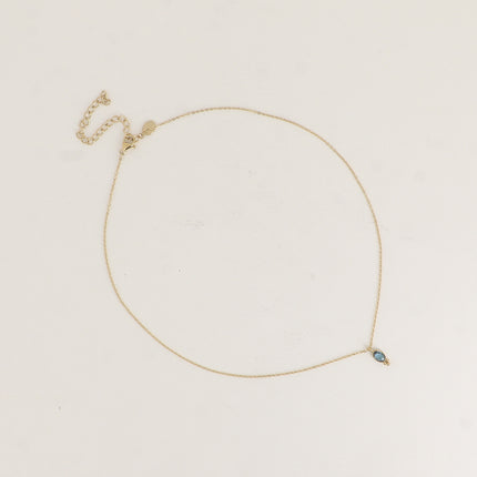 Collier - cristal ovale et 3 boules