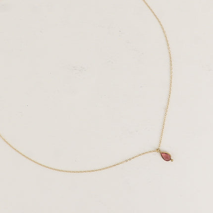 Collier - pendentif cristal goutte
