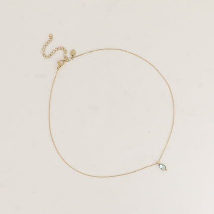 Collier - pendentif cristal goutte