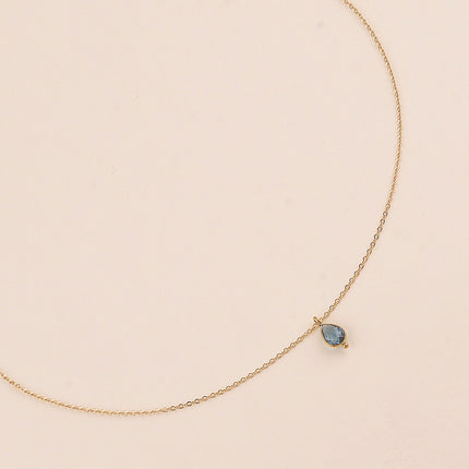 Collier - pendentif cristal goutte