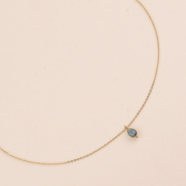 Collier - pendentif cristal goutte