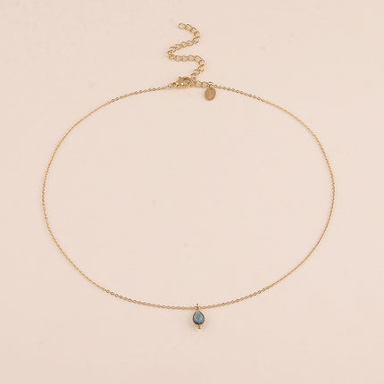 Collier - pendentif cristal goutte