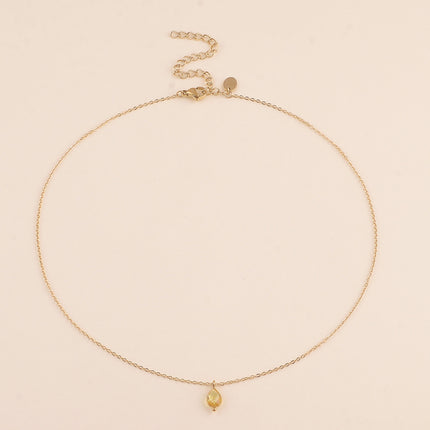 Collier - pendentif cristal goutte