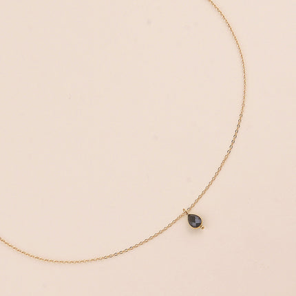 Collier - pendentif cristal goutte