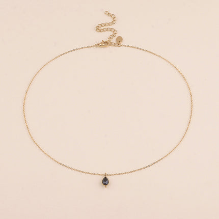 Collier - pendentif cristal goutte
