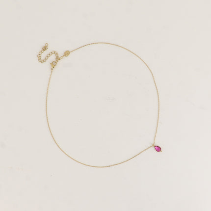Collier - pendentif cristal goutte