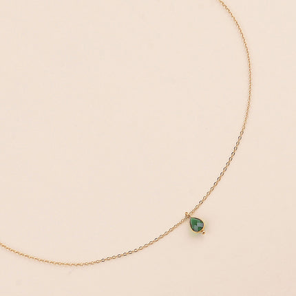 Collier - pendentif cristal goutte