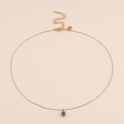 Collier - pendentif cristal goutte