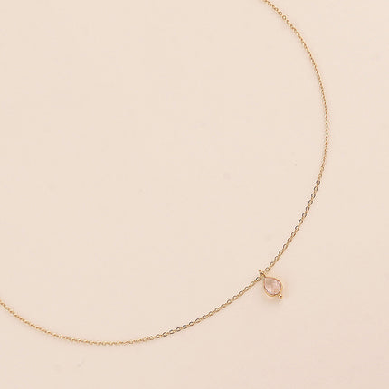 Collier - pendentif cristal goutte