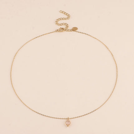 Collier - pendentif cristal goutte