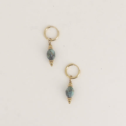 Créoles - pierre naturelle pendante