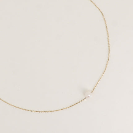 Collier - pendentif en perle d'eau douce