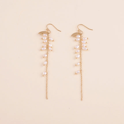 Boucles pendantes - perles d'eau douce
