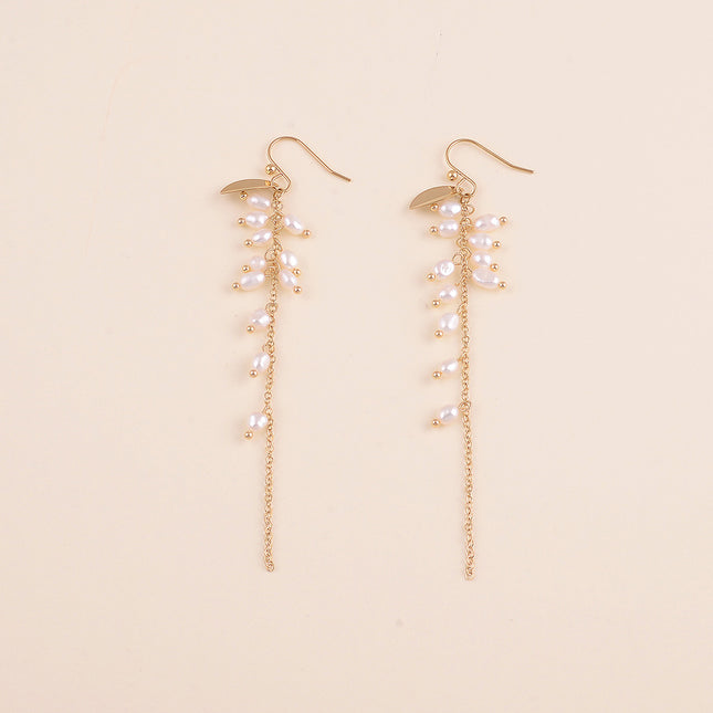 Boucles pendantes - perles d'eau douce