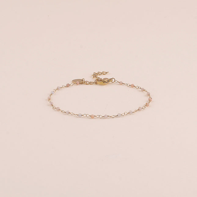Bracelet fin - petites pierres naturelles