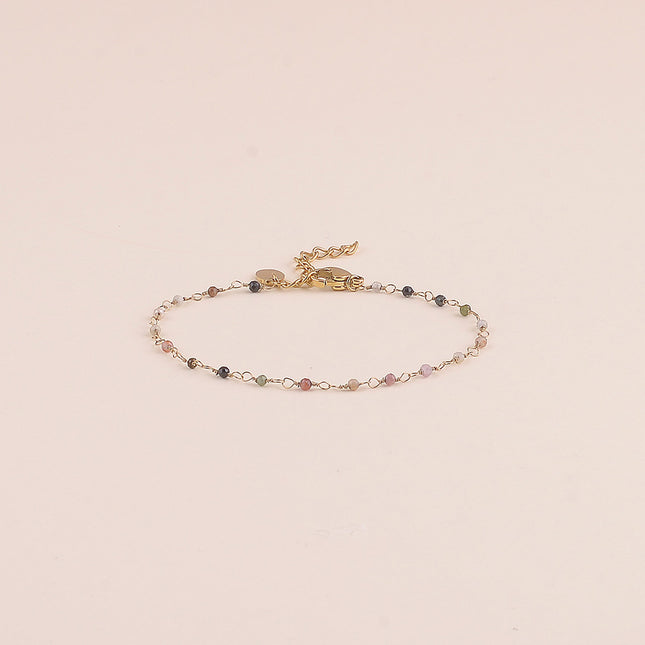Bracelet fin - petites pierres naturelles