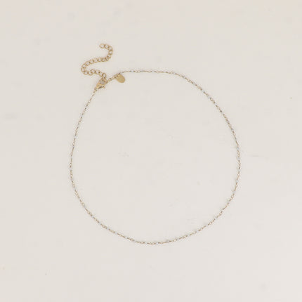 Collier fin - petites pierres naturelles rondes