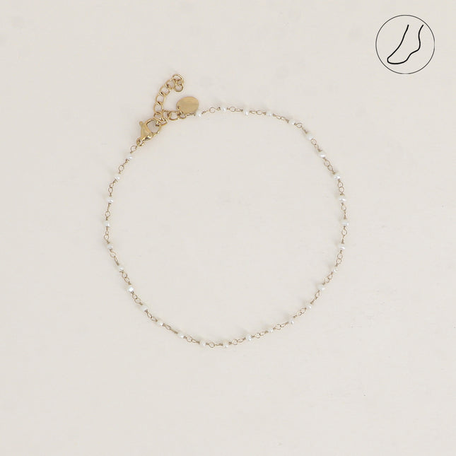 Chevillère - petites perles d'eau douce