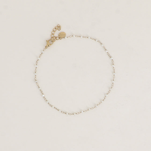 Chevillère - petites perles d'eau douce