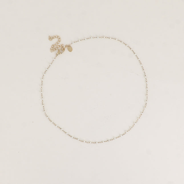 Collier fin - petites perles d'eau douce