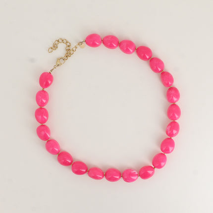 Collier - perles en résine