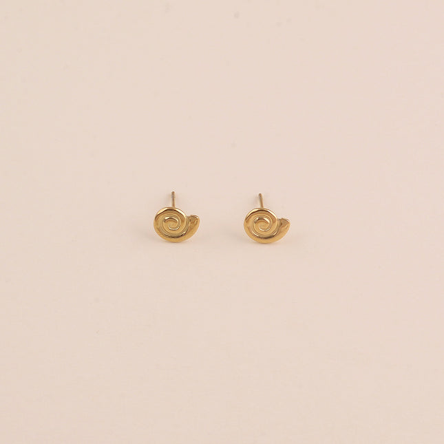 Boucles puces - coquillage escargot