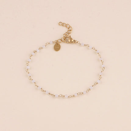 Bracelet fin - petites pierres naturelles