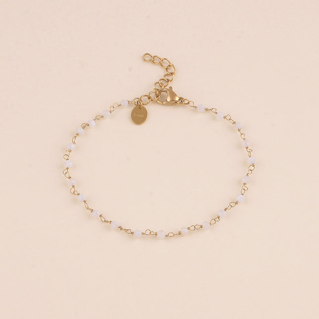 Bracelet fin - petites pierres naturelles