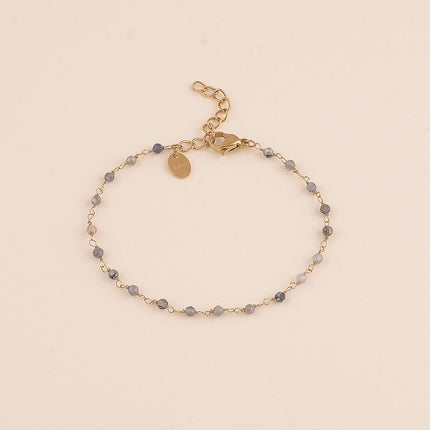 Bracelet fin - petites pierres naturelles