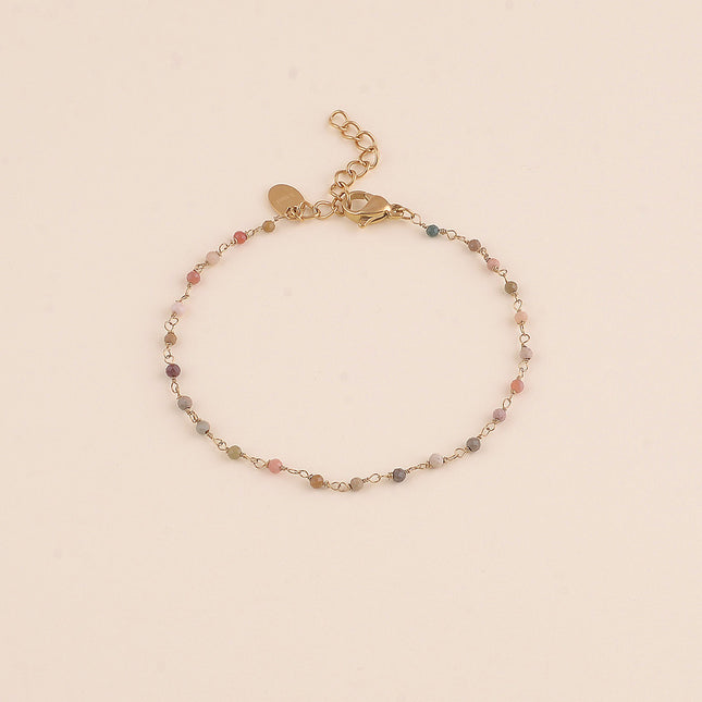 Bracelet fin - petites pierres naturelles