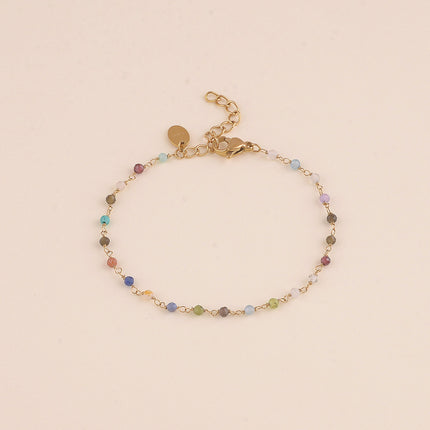 Bracelet fin - petites pierres naturelles